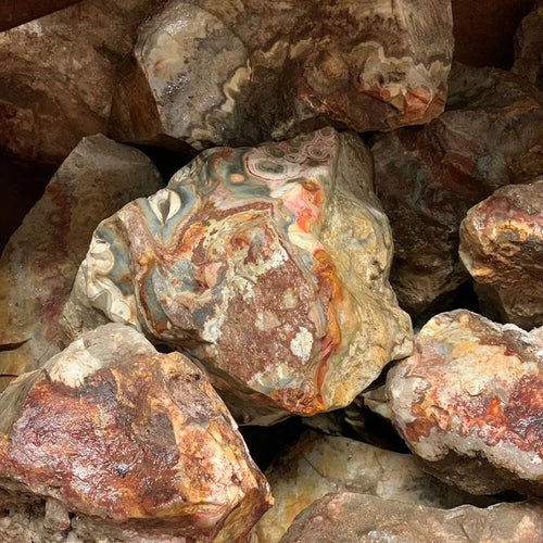 Thumler's Tumbler Mexican Crazy Lace Rough 1lb